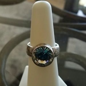 Estate Soul Flower Blue Kaleidoscope Ring